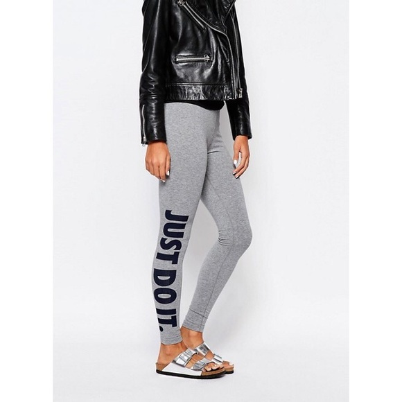 nike just do it leggings grey